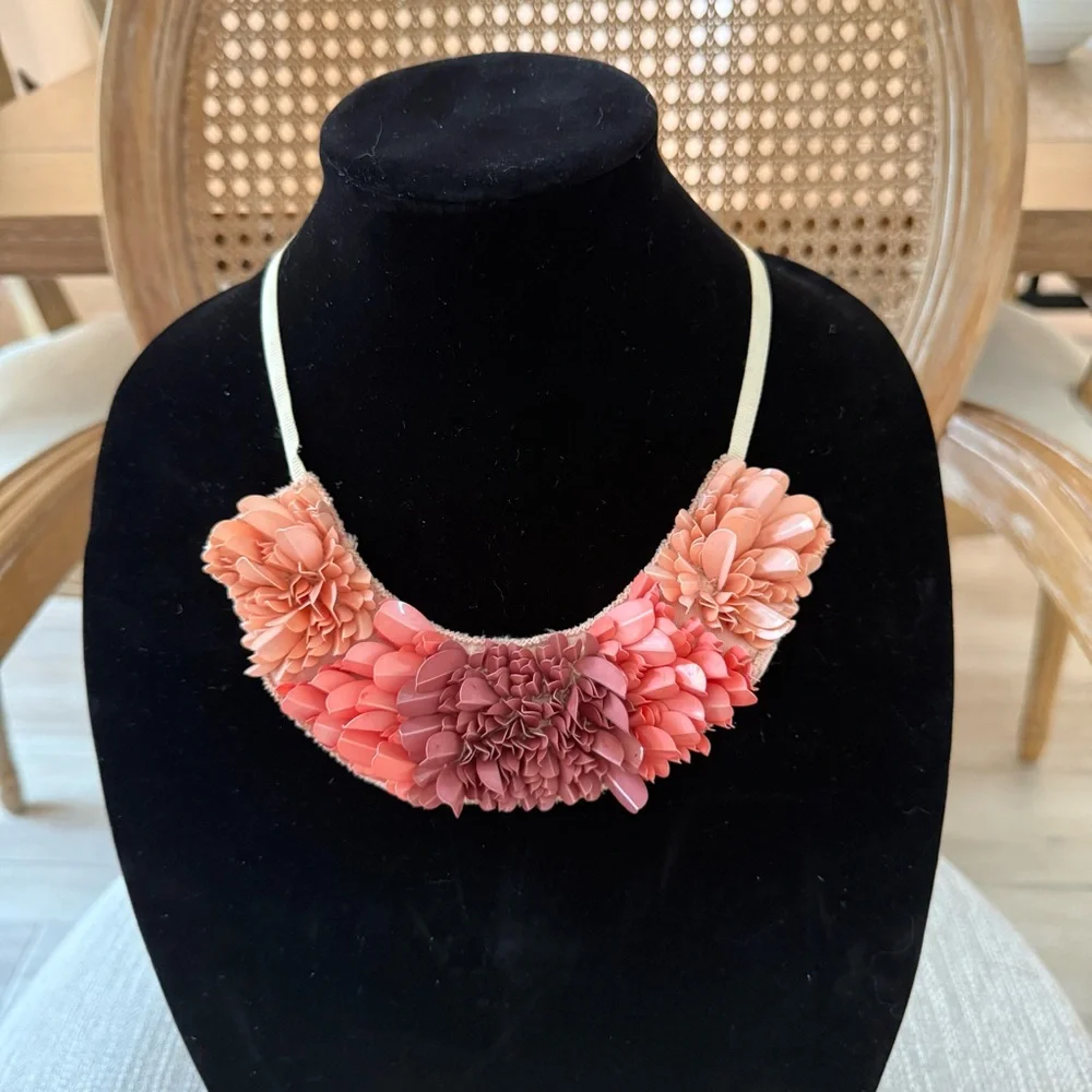 Floral Pink and Purple Necklace